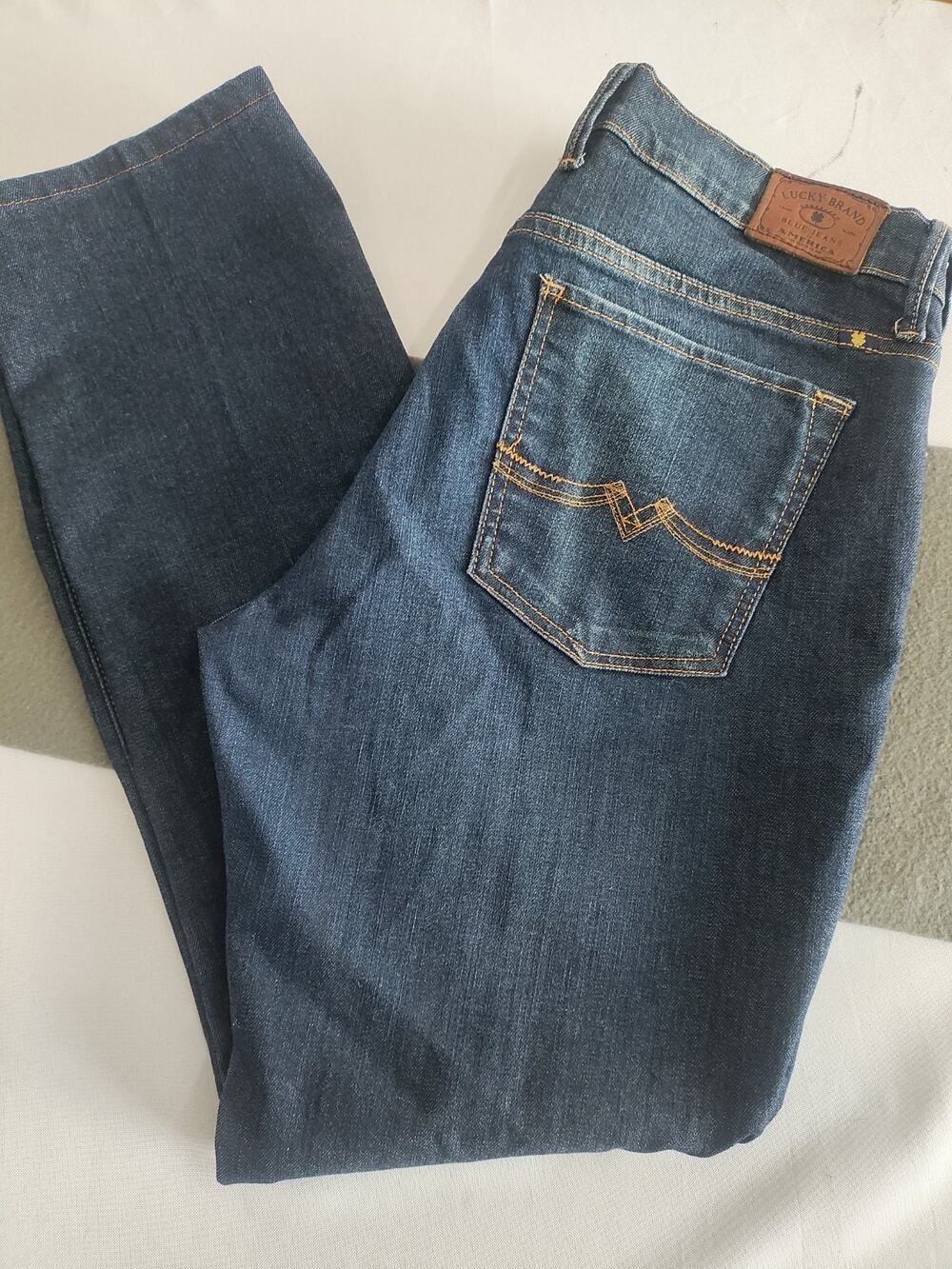 Lucky Brand Sweet’N Straight Ankle Jeans Dark Wash Womens Size 12/31